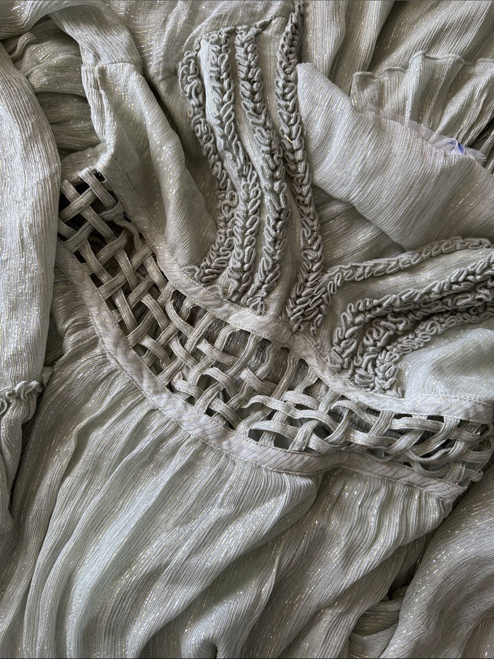 Free People Pale Mint Green Tiered Ruffle Maxi Dress - Picture 4 of 5